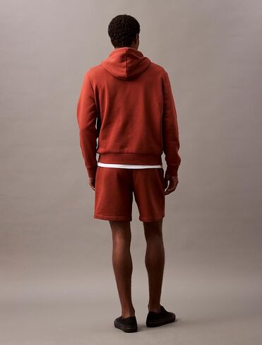 Calvin Klein Men's Monogram Logo Fleece Shorts in Kuwait