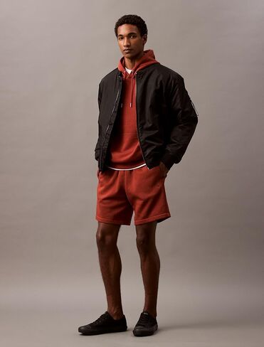 Calvin Klein Men's Monogram Logo Fleece Shorts in Kuwait