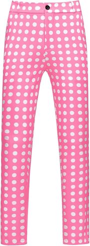 Lars Amadeus Polka Dots Golf Pants for Men's Big and Tall Printed Work Office Trouser in Saudi Arabia