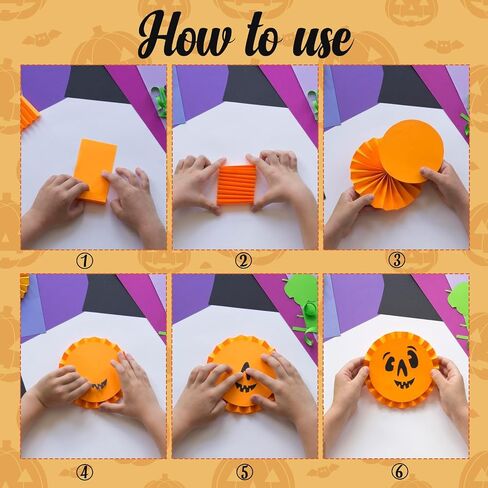 75 Pieces Halloween Cardstock Thick Paper, Black Orange Dark Purple Yellow Green Cardstock Paper Card Stock for Halloween Card Making Arts Crafts Invitations Greeting Gift Tags in Saudi Arabia