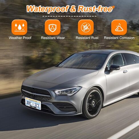 إطارات لوحة الترخيص متوافقة مع Honda، قطعتان من حامل دعامة لوحة ترخيص السيارة، أغطية لوحة ترخيص مقاومة للطقس من سبائك الألومنيوم الأسود الفاخر مع مجموعة أغطية براغي لملحقات السيارة in Kuwait