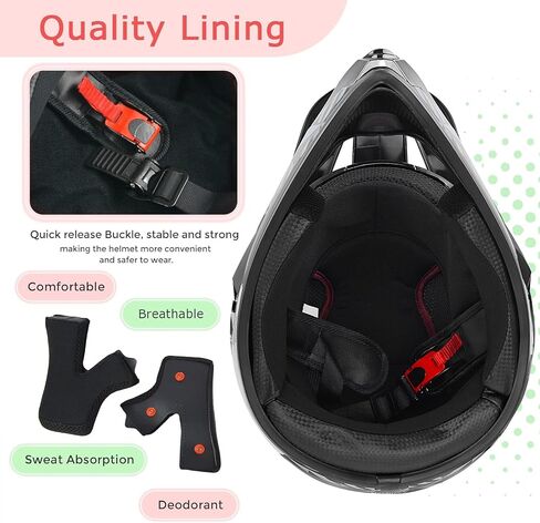 Motocross Helmet Youth Dirt Bike Helmets Fashion Adult Motorcycle Helmet Off-Road Moutain Bike Helmet DOT Approved in Kuwait