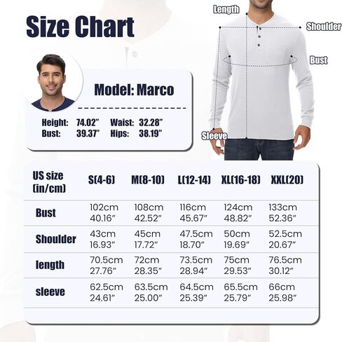 Riyiper 3 Pack Men's Long Sleeve Henley Shirts with Pocket Slim Fit Round Neck Casual Tops with Button Basic Tee in Kuwait