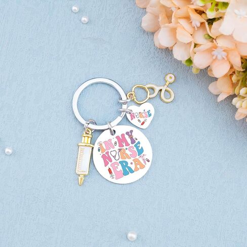igvean Nurse Gifts Keychain Funny Gifts for Nurses Nurse Graduation Gift Birthday Christmas Appreciation Gifts for Nurses in Saudi Arabia