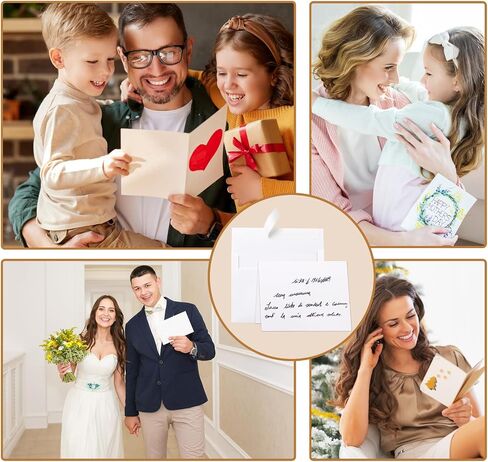 10 Assorted Colors Blank Cards and Envelopes 4.25 x 5.5 Heavyweight Folded Cardstock and A2 Envelopes Self Seal 100 Packs for Invitations, Wedding, DIY Greeting Cards, Thank You Cards in Saudi Arabia