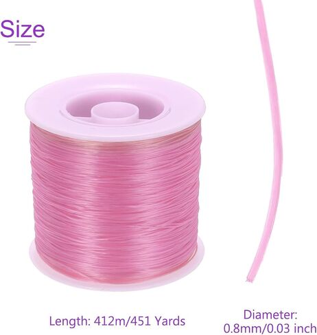 DMiotech Elastic String for Bracelets, 1.5mm Stretchy Strings Stretch Bead Cord Black String Thread for Jewelry Bracelet Making Necklaces Beading DIY Craft, 55m/60 Yards in Saudi Arabia