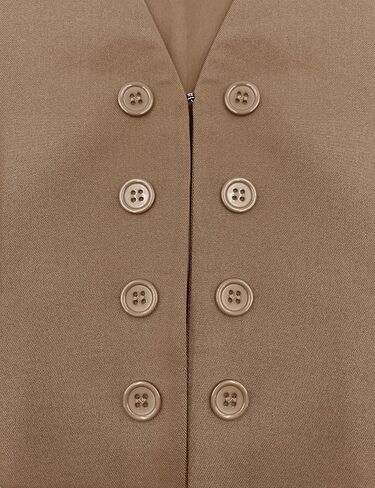 العثور على الزهور المرأة عارضة تنوعا زر يصل أكمام سترة مثير الخامس الرقبة سترة صدرية in Kuwait