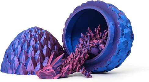3D Printed Dragon Egg - Gemstone, Rainbow, 12 inch Dragon Inside in Kuwait