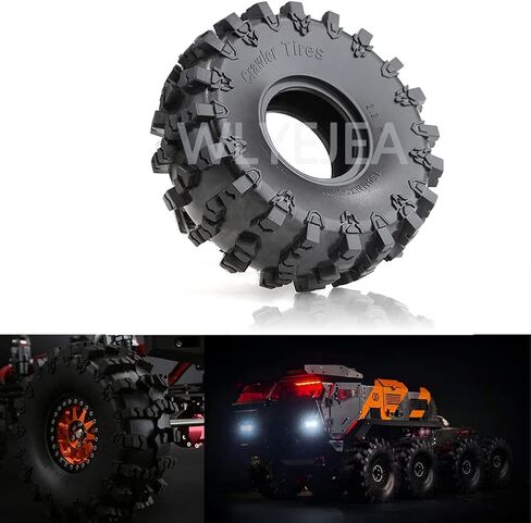 4 قطع 2.2 بوصة RC إطارات مطاطية 150 مم إطار زاحف مع حشوات إسفنجية متوافقة مع 1/10 RC الزاحف المحوري SCX10 RR10 90053 AX10 Wraith 90056 90045 in Saudi Arabia