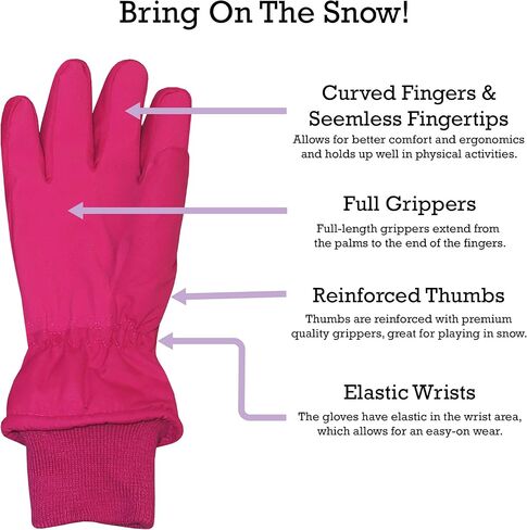 N'Ice Caps Kids Waterproof Snow Gloves Cute Animals Warm Winter Thinsulate in Saudi Arabia