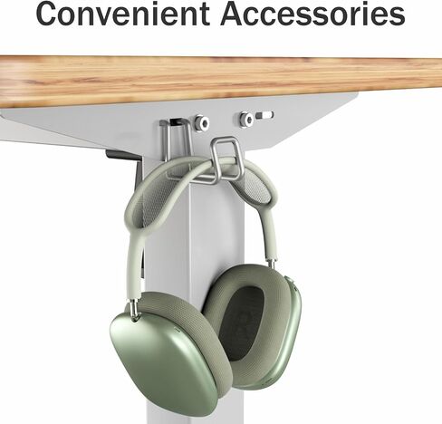 Standing Desk Frame, Electric Stand up Desk Frame Height Adjustable Table Legs Sit Stand Desk Frame, Dual Motor Ergonomic Standing Desk Base Workstation, Frame Only, White in Saudi Arabia