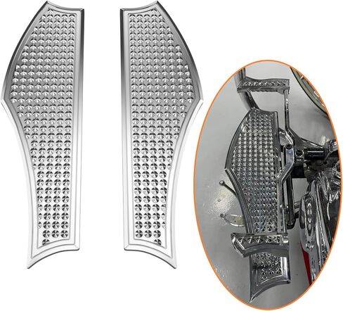 Harley Driver Footpegs Vengeance Front Ride Floor Board Floorboards Fit for Harley Touring Road Glide Street Glide Electra Glide(Chrome) in Saudi Arabia
