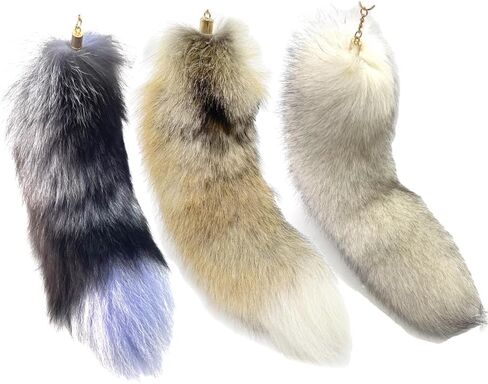 Therian tail Fluffy Fox Tail Fur Fox Tail Keychain furry tail Costume Cosplay Accessorie Furry Wolf Tail Handbag in Saudi Arabia