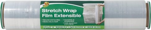 Duck Brand Stretch Wrap Roll, Clear, 20 inches by 1000 feet, 1 pack, 285850 in Saudi Arabia