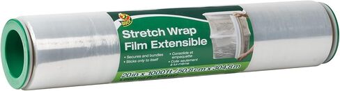 Duck Brand Stretch Wrap Roll, Clear, 20 inches by 1000 feet, 1 pack, 285850 in Saudi Arabia