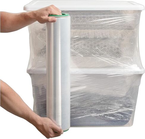 Duck Brand Stretch Wrap Roll, Clear, 20 inches by 1000 feet, 1 pack, 285850 in Saudi Arabia