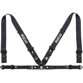 Sparco FIA 4-Point Harness Set 04716M1NR (Color: Black)