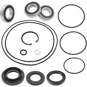Rear Left Axle Wheel & Brake Drum Bearing Seals Kit for Honda Rancher 350 400 Foreman 400 450 500 Rubicon 500, OEM# 91057-HA0-681 91252-HM7-003 91055-HN5-681