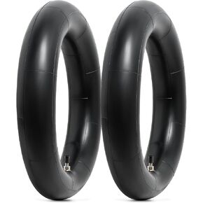 2-PCS Heavy Duty 3.00/3.50-12 (80/100-12) TR4 Straight Valve Stem Butyl Rubber Motorcycle Inner Tubes Compatible with 3.00-12 3.50-12 80/100-12 Mini Pit Bike/Motorcycle Front Rear Tire Tubes