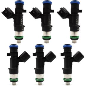 HiSport Fuel Injector 6 PCS 0280158028 04591986AA Compatible with Chrysler 300 V6 2.7L 3.5L 2005-2010,Compatible with Dodge Avanger Magnum 2.7L 3.5L