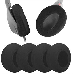Geekria 2 Pairs Knit Headphones Ear Covers, Washable & Stretchable Sanitary Earcup Protectors for Over-Ear Headset Ear Pads, Sweat Cover for Warm & Comfort (M/Pink)