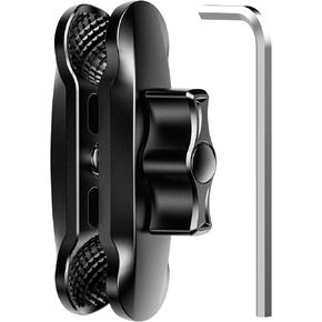 BRCOVAN Anti-Theft Double Socket Arm, Aluminum Alloy Medium Arm, Overall Length 3.5'', Compatible with RAM Mounts B Size 1'' Ball Components & Bike Motorcycle Phone Mount Holder with 1'' Ball Adapter