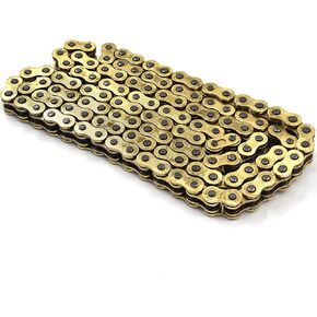 Gold 520 O-Ring Drive Chain 120 Links Replacement for Honda Suzuki Kawasaki 520 X 120 with Masterlink