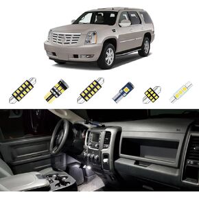 19Pcs Escalade Interior Lights Compatible with Cadillac Escalade 2002 2003 2004 2005 2006 Super Bright 6000K White Interior Light Bulbs Replacement Kit + Installation Tool