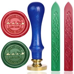 Wax Seal Stamp for Northpole,Santa Claus Northpole Sealing Wax Stamp with Sealing Wax Sticks for Christmas New Year Letters Cards Sealing Decoration Santa Claus Wax Seal (Santa Northpole)