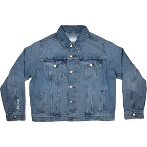 Love in Faith | Faith Cross Denim Jacket | Christian Denim Jacket for Women | Faith-Based Apparel | Christian Gifts