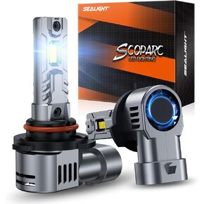 مصابيح الإضاءة SEALIGHT 9005/HB3، مصابيح ضباب بتصميم 1:1 28000LM مع مروحة تبريد 14000 دورة في الدقيقة، Plug-N-Play، حزمة من 2 in Kuwait