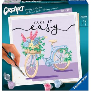 Ravensburger Take it Easy Paint by Numbers Kit for Adults - 20099 - Painting Arts and Crafts for Ages 12 and Up