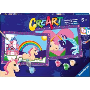 Ravensburger Magical Unicorns Paint by Numbers Kit for Kids - 23558 - Painting Arts and Crafts for Ages 5 and Up