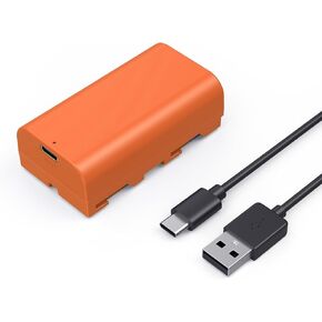 SMALLRIG NP-F550 Battery 3500mAh Replacement Battery for Sony NP-F550 F570 F750 F770 F950 F960 F970, USB-C Fast Charging Rechargeable Camera Battery for Monitors, LED Video Lights, Camcorders - 4331