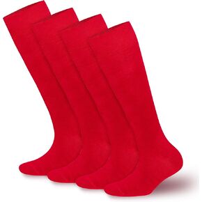 Women’s Bamboo Knee High Socks- Super Soft, Odor Free-4 Pairs