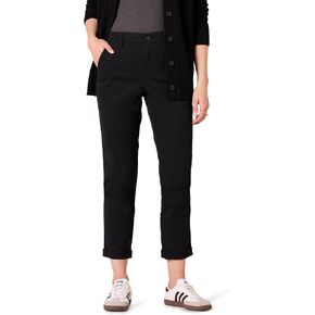 Amazon Essentials Women's High-Rise Regular-Fit Ankle-Length Tapered-Leg Khaki Pant