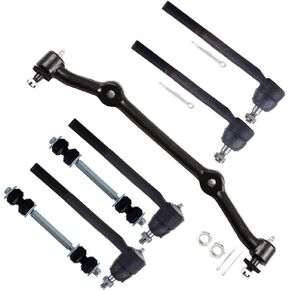 SCITOO 7-PC SET Suspension Kit - Fit For Chevy Blazer For Chevy S10 For GMC Jimmy For GMC Sonoma For Isuzu Hombre Center Link - RWD Front Sway Bar End Link Inner & Outer Tie Rod End