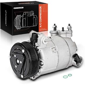 A-Premium A/C Compressor with Clutch Compatible with Land Rover Discovery Sport 2.0L 2015-2017, Range Rover Evoque 2.0L 2016-2019