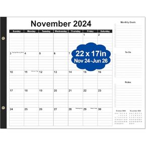 Desk Calendar 2025-2026 - 15 Months Calendar from April 2025 to June 2026, Calendar 2025-2026 with Thick Paper for Office Home School Organizing, 14" X 11", Green