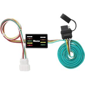 4-Pin Trailer Wiring Harness for 2007-2011 Honda CRV, Plug & Play T-Connector Custom 4 Way Flat Trailer Wire Custom Vehicle-Side 4 Prong Towing Tow Hitch Connector for Honda CR-V Trailer Light