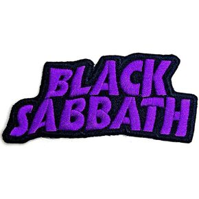 Black Sabbath Patch Cut Out Wavy Band Logo Official Size One Size