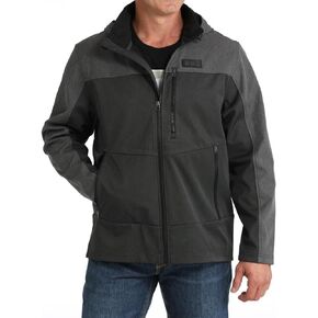 Cinch Men's Black Hooded Softshell Jacket Black XS