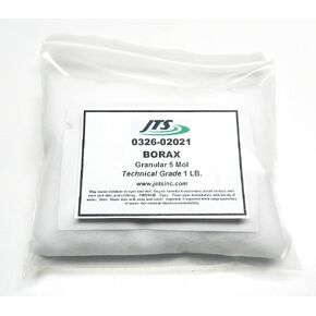 Borax Melting Flux for Jewelry Casting Melting Gold Glaze Dish Crucible 1 Pound Granular by JTS