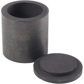 Joyzan Graphite Melting Crucible, Silicon Carbide Metal Foundry Cup Smelting Furnace Torch Casting Refining Gold Cover High Temperature Tool Jewelry Scrap Silver Copper Brass Aluminum Withstand Black