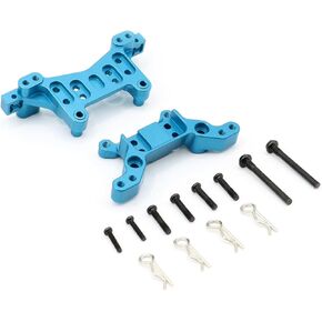 H16BM Front Rear Shock Tower & Body Clips for MJX Hyper GO 1/16 16207 16208 16209 16210 Shocks Tower H16BM H16GT H16DR H16 Series RC Car Upgrades Part Blue