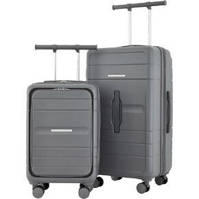 French Connection 2 Piece Trunk Luggage Set, Sage