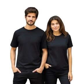 تي شيرت ONYX Radiance Zinc Infused تي شيرت مضاد لحب الشباب 100% قطن قمصان مقاومة للرائحة للرجال والنساء تي شيرت لتخفيف البشرة المعرضة لحب الشباب (الولايات المتحدة، ألفا، كبير، عادي، عادي، أسود)