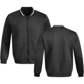 Mens Lightweight Jacket Varsity Bomber Jackets Zipper Cardigan Casual Fashion Slim Fit Coat with Pockets