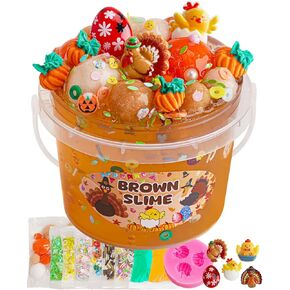 Astronaut Galaxy Slime for Kids, Big Slime Bucket with Slime Clay, Glow in The Dark Slime Kit for Girls & Boys Ages 8-12, Slime Party Favors Birthday Easter Hallowmas Gift