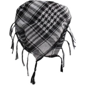 Men 100% Cotton Military Shemagh Neck Desert Tactical Head Wrap Keffiyeh Scarf